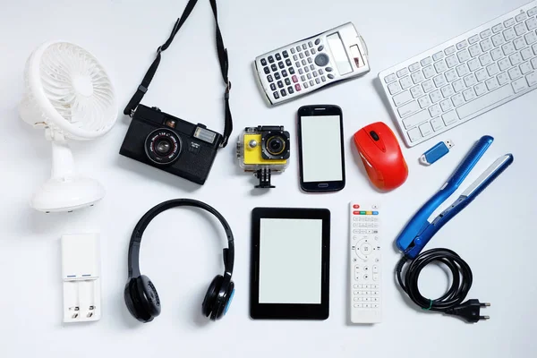 Lector Libros Electrónicos Con Teléfonos Celulares Cámara Teclado Ratón Unidades — Foto de Stock