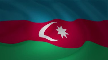 bayrak animasyon Azerbaycan arka plan toplama