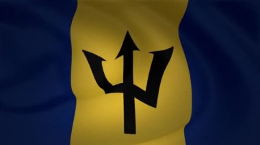 bayrak animasyon Barbados arka plan toplama