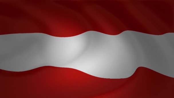 Flagge Von Österreich Schwenkt Animation Hintergrund Sammlung — Stockvideo