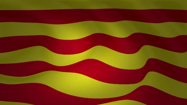 Colección Animación Fondo Bandera Cataluña — Vídeo de stock