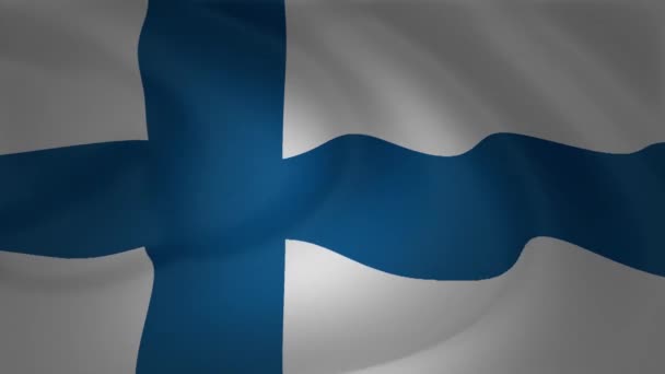 Finnland-Flagge weht in der Wind-Animation-Sammlung