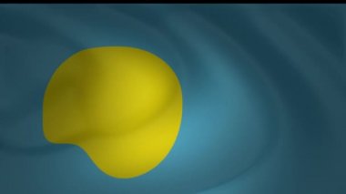 Palau Şili animasyon döngüsü koleksiyonu bayrağı