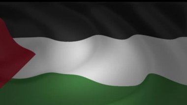 Palestine Şili animasyon döngüsü koleksiyonu bayrağı