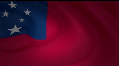 Güzel esen rüzgar koleksiyonda Samoa bayrağı