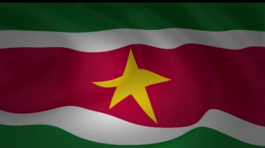 Ağır çekim Surinam koleksiyonunun bayrağı