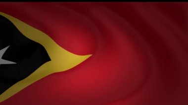 Ağır çekim Timor Leste koleksiyonunun bayrağı