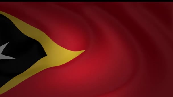 Lassú Mozgás Kelet Timor Gyűjtemény Zászlaja — Stock videók