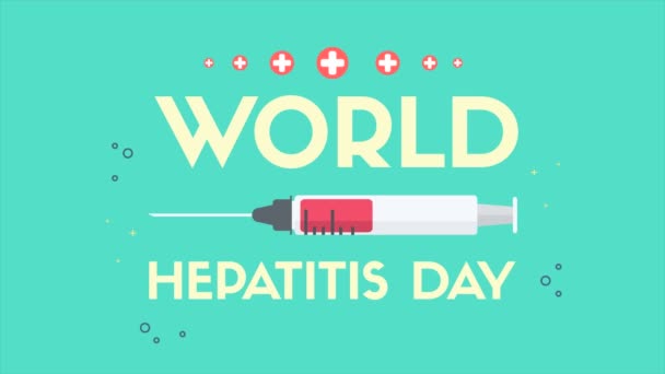 Día Mundial Hepatitis Vídeo Fondo Colección — Vídeo de stock