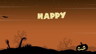 Cadılar Bayramı sorunsuz ilmekledi animasyonlu arka plan toplama