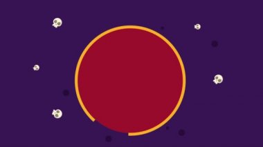 Cadılar Bayramı günü tema arka plan koleksiyonu animasyon