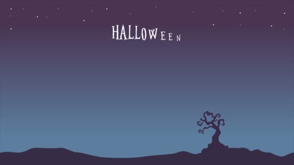 Halloween Espeluznante Venta Guardar Hasta Colección Fondo — Vídeo de stock