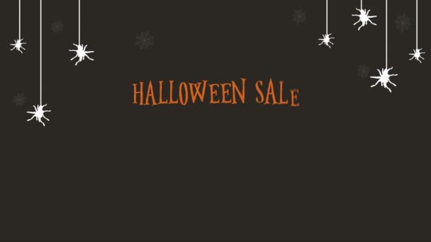 Halloween Sale Special Offer Only Store Animation Collection — Stock Video