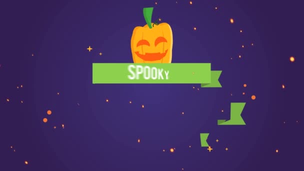 Upiorny Rabat Halloween Sprzedaż Materiału Tła Kolekcji — Wideo stockowe