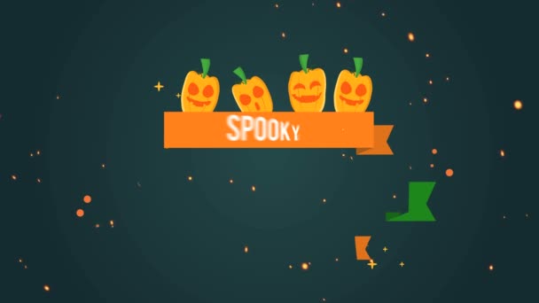 Upiorny Rabat Halloween Sprzedaż Materiału Tła Kolekcji — Wideo stockowe