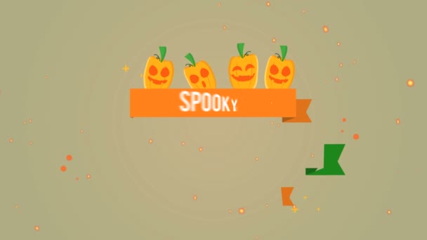 Upiorny Rabat Halloween Sprzedaż Materiału Tła Kolekcji — Wideo stockowe