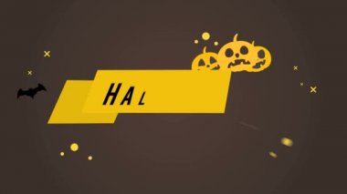 Cadılar Bayramı Satılık teması ilâ 15 kapalı arka plan animasyon koleksiyonu