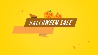 Cadılar Bayramı Satılık ürkütücü indirim 20 animasyon stili arka plan topluluğu