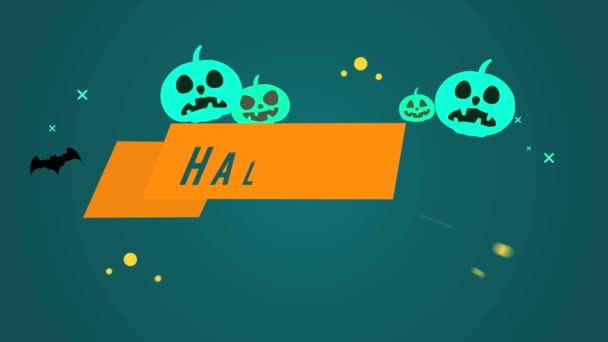 Halloween Försäljning Tema Spara Upp Till Bakgrunden Animation Collection — Stockvideo