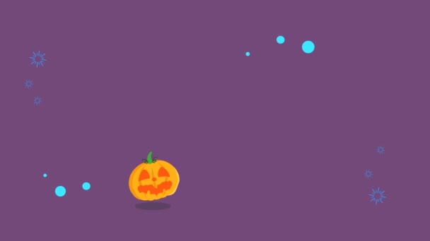 Colección Animación Halloween Espeluznante Banner Diseño — Vídeos de Stock