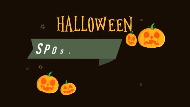 Halloween Spooky Sale Pumpkin Footage Background Collection — Stock Video