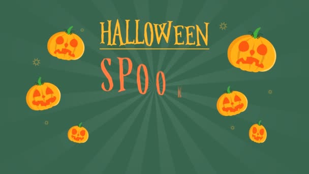 Sbírka Halloween Spooky Prodej Animace Pozadí — Stock video