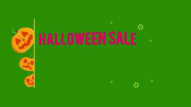 Cadılar Bayramı Satılık ürkütücü indirim Tema animasyon arka plan koleksiyonu