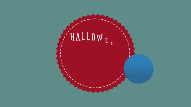 Halloween Venta Hasta Tema Animación Fondo Colección — Vídeo de stock