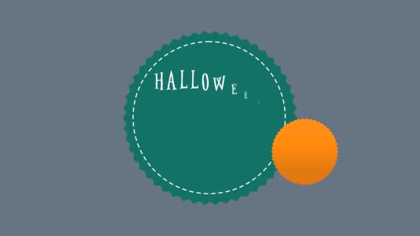 Halloween Venta Hasta Tema Animación Fondo Colección — Vídeo de stock