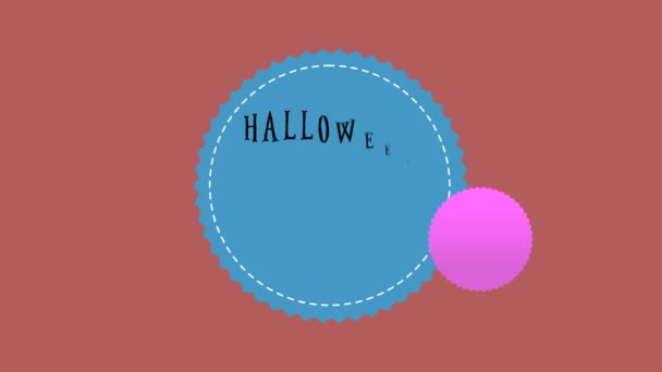 Venta Halloween Hasta Tema Animación Fondo Colección — Vídeo de stock