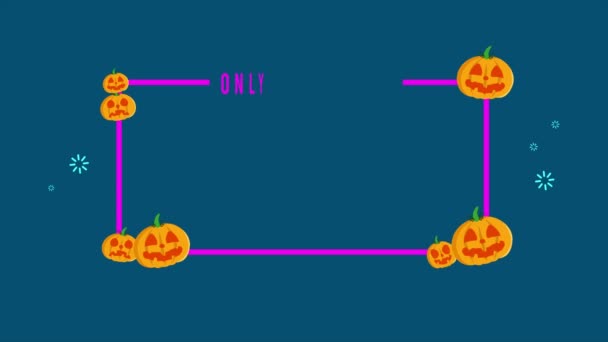 Apenas Este Strore Halloween Venda Assustador Coleção Animação Desconto — Vídeo de Stock