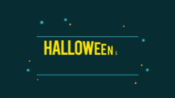 Animacja Tła Halloween Sprzedaż Kolekcji — Wideo stockowe