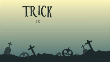 Animasyon Cadılar Bayramı tedavi etmek ya da manzara arka plan hüner