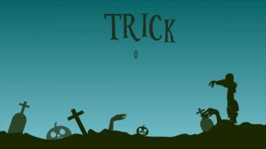 Animasyon Cadılar Bayramı tedavi etmek ya da manzara arka plan hüner