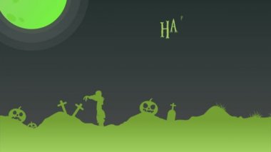 Cadılar Bayramı'nda gece manzara arka plan koleksiyonu görüntüleri