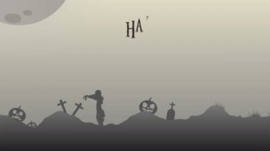 Cadılar Bayramı'nda gece manzara arka plan koleksiyonu görüntüleri