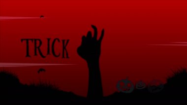 Ya parani ya canini Cadılar Bayramı günü animasyon arka plan koleksiyonu