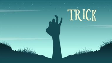 Ya parani ya canini Cadılar Bayramı günü animasyon arka plan koleksiyonu