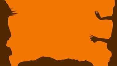 Arka plan Halloween Tema animasyon hisse senedi toplama