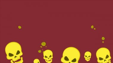 Mutlu Cadılar Bayramı spooky parti animasyon arka plan koleksiyonu