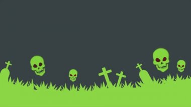 Arka planını Halloween gece parti animasyon koleksiyonu