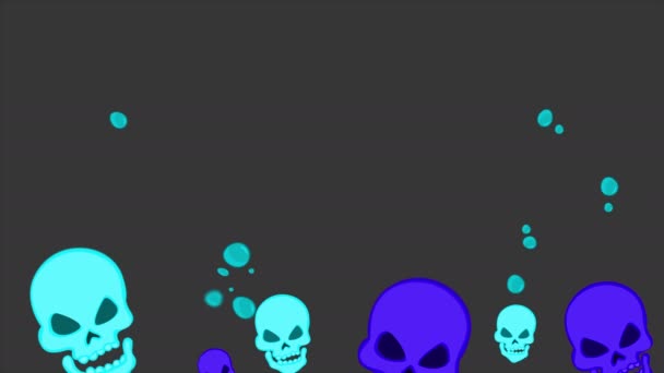 Glücklich Halloween Gruselig Party Animation Hintergrund Sammlung — Stockvideo