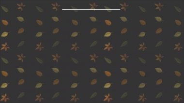 Yaprakları animasyon koleksiyonu ile sonbahar arka planlar