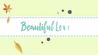 Sonbahar uçan ve güzel video koleksiyonu yaprak