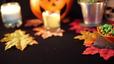 Cadılar Bayramı gün şeker animasyon koleksiyonu ile