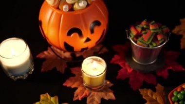 Cadılar Bayramı gün şeker animasyon koleksiyonu ile