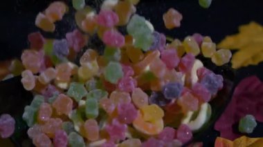 Cadılar Bayramı gün düşen şekeri kase animasyon koleksiyonu