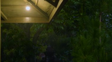 gece manzaraya tepe villa animasyon koleksiyonu