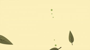 Sonbahar günü animasyon koleksiyonu için arka plan