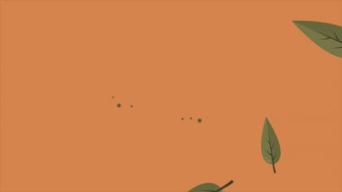 Sonbahar günü animasyon koleksiyonu için arka plan